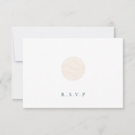 日本の風景の食事の選択肢RSVP 出欠カード