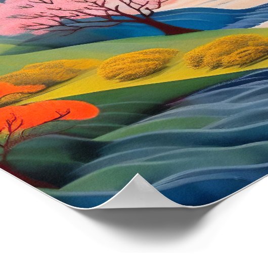 日本の風景アートポスター, 日本の壁アート ポスター (角)