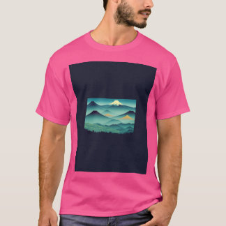 日本の風景4グラフィック Tシャツ