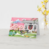 日本の風景 カード (黄色い花)