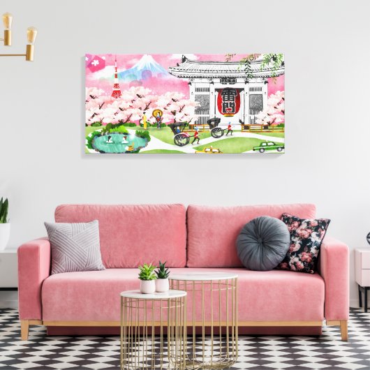 日本の風景 キャンバスプリント (インサイチュ (リビング))