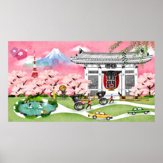 日本の風景 ポスター (正面)