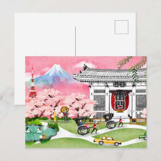 日本の風景 ポストカード (正面/裏面)