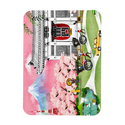 日本の風景 マグネット (縦)