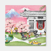 日本の風景 マグネット (正面)