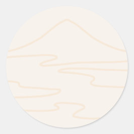 日本の風景 ラウンドシール