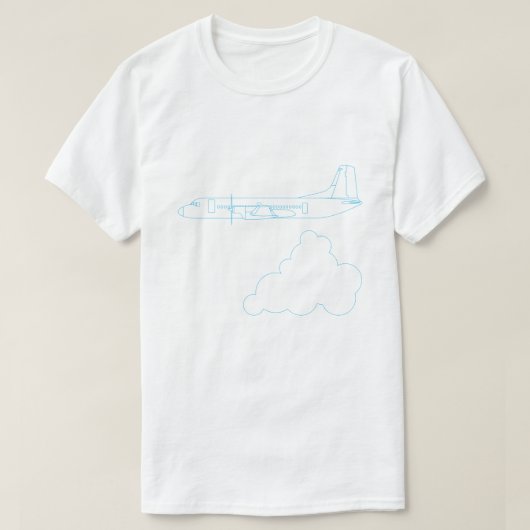 日本の飛行機「YS-11」 Tシャツ (デザイン正面)
