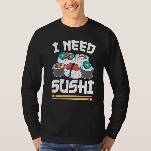 日本の食べ物転がはSushi Premium Tシャツ (正面)