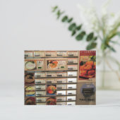 日本の食事チケット ポストカード (スタンド正面)