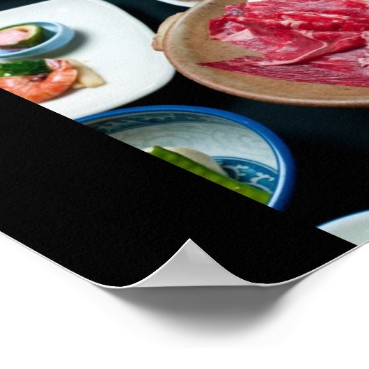 日本の食日本の品 ポスター (角)