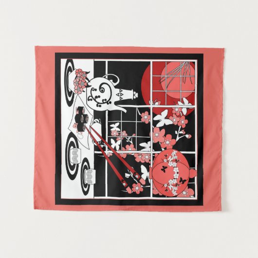 日本の食 タペストリー (正面(横))