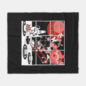 日本の食 フリースブランケット (正面(横))