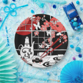 日本の食 ペーパープレート (パーティー)