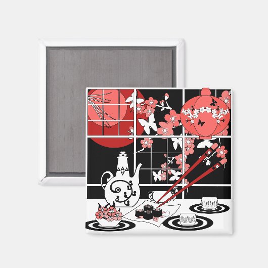 日本の食 マグネット (正面/裏面)