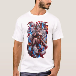 日本の鬼戦士タトゥーTシャツ | 入れ墨 ドラッグ Tシャツ