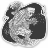 日本の魚 シール (正面)