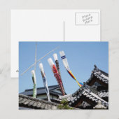 日本の鯉のぼり ポストカード (正面/裏面)