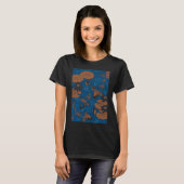 日本の鯉の池 浮世絵アート - 伝統的なW Tシャツ (正面フル)