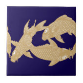 日本の鯉の金魚フリーズパターン タイル (正面)