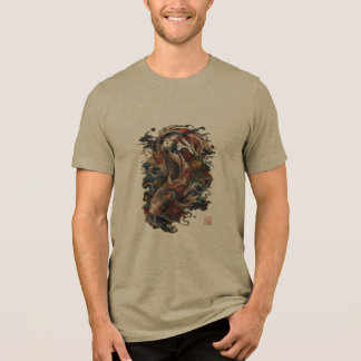 日本の鯉の魚 | 伝統的な和彫り トライブレンドTシャツ