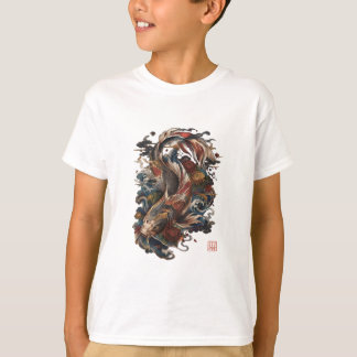 日本の鯉の魚 | 日本の伝統的な刺青 Tシャツ