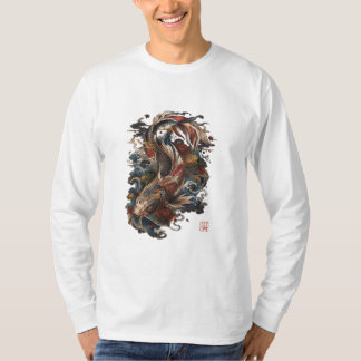 日本の鯉の魚 | 日本の伝統的な刺青 Tシャツ