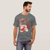 日本の鯉 トorii アートデザイン - Nishikigoi Tシャツ (正面フル)