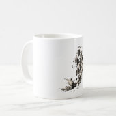 日本の鯉 – 伝統的な日本美術と墨絵 コーヒーマグカップ (正面左)