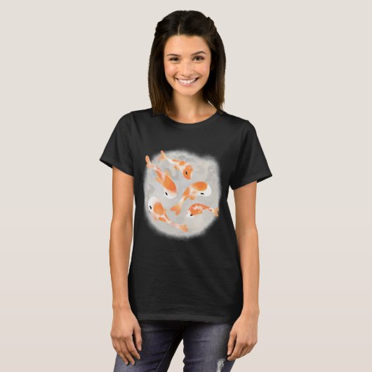 日本の鯉 Tシャツ (正面フル)