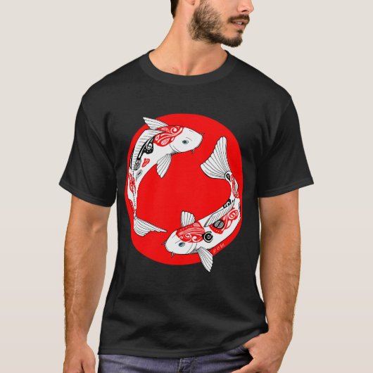 日本の鯉 Tシャツ (正面)