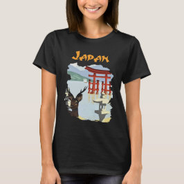 日本の鳥居と山の旅Tシャツ Tシャツ