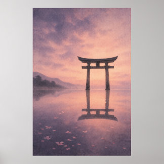 日本の鳥居 和モダン 壁アート ポスター