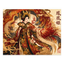 日本の鳳凰芸者アート | 神話デザイン