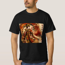 日本の鳳凰芸者アート | 神話デザイン Tシャツ