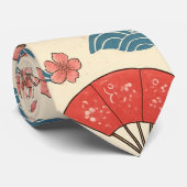 日本の鶴 桜柄 和柄 トラディショナルジャパン ネクタイ (ロール)