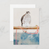 日本の鷹（19世紀）ヴィンテージ 招待状 (正面/裏面)