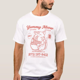 日本の麺 Tシャツ