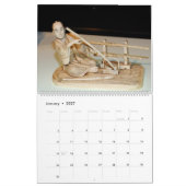 日本の12か月の芸術 カレンダー (1月 2027)