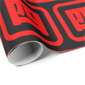 日本の4番四 【Yon】漢字 ラッピングペーパー (ロールコーナー)