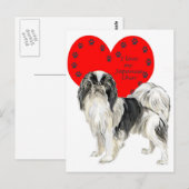 日本の_チン ポストカード (正面/裏面)