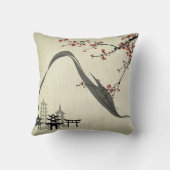 日本の,ヴィンテージ,さくらんぼの花,水彩,芸術, クッション (裏面)