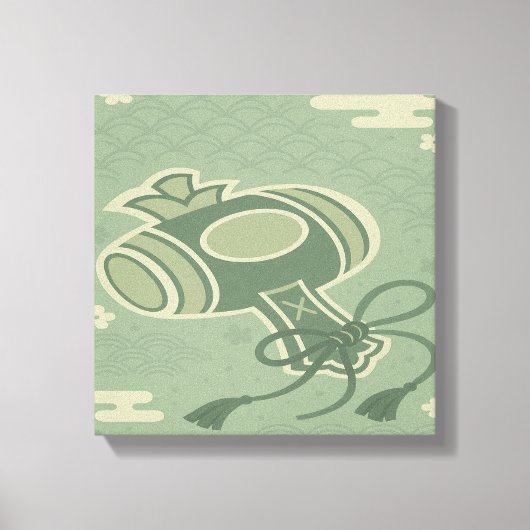 日本の∣守り キャンバスプリント (正面)