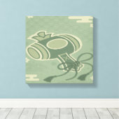 日本の∣守り キャンバスプリント (インサイチュ (ウッドフロア))