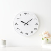 日本の/漢字カスタマイズ可能な壁時計 ラージ壁時計 (ホーム)