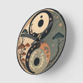 日本の 8 ラウンド壁時計 (傾斜)