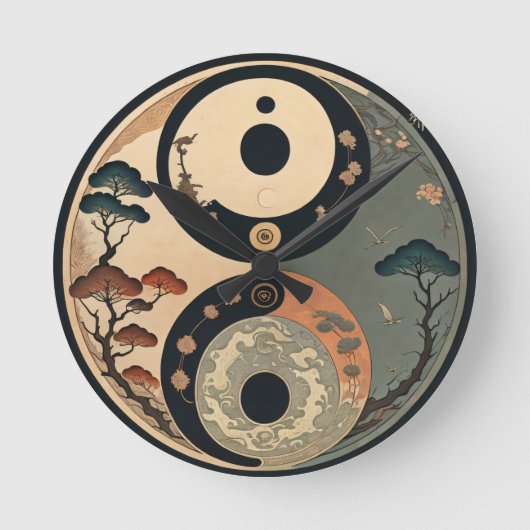 日本の 8 ラウンド壁時計 (正面)