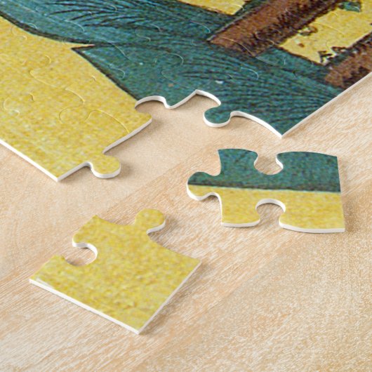 日本のAcrobat Cats, Kunyoshi, Ukiyo-e ジグソーパズル (側面)