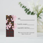 日本のBloomsと画面RSVPカード 出欠カード (スタンド正面)