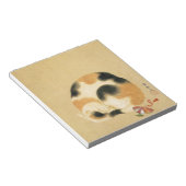 日本のCalico cat, Hanabusa Itcho ノートパッド (アングル)