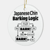 日本のChin Barking Logic セラミックオーナメント (左)